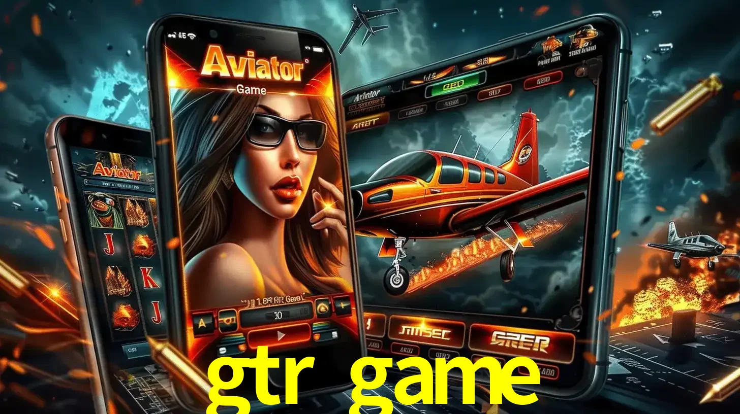 O popular jogo de apostas Aviator exibido em vários celulares e tablets, mostrando a interface emocionante e a ação de voo disponíveis para jogar agora no gtr game.