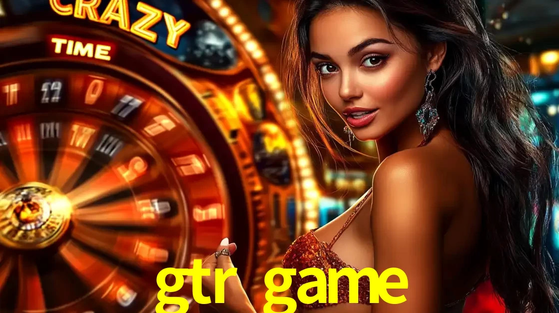Mulher ao lado da roda de prêmios do jogo de cassino ao vivo Crazy Time, um dos shows de jogos mais emocionantes oferecidos pela plataforma de apostas gtr game.