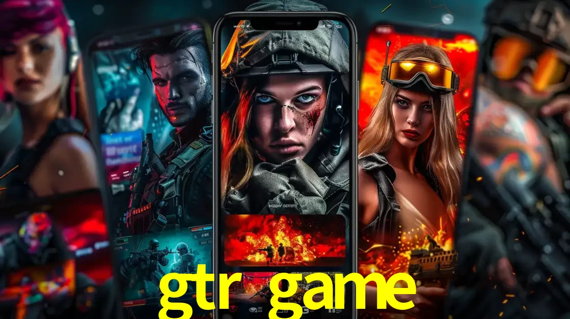 Montagem de telas de celular mostrando diversos personagens, masculinos e femininos, de um jogo de tiro, ilustrando a diversidade de equipes de e-sports para apostar no gtr game.
